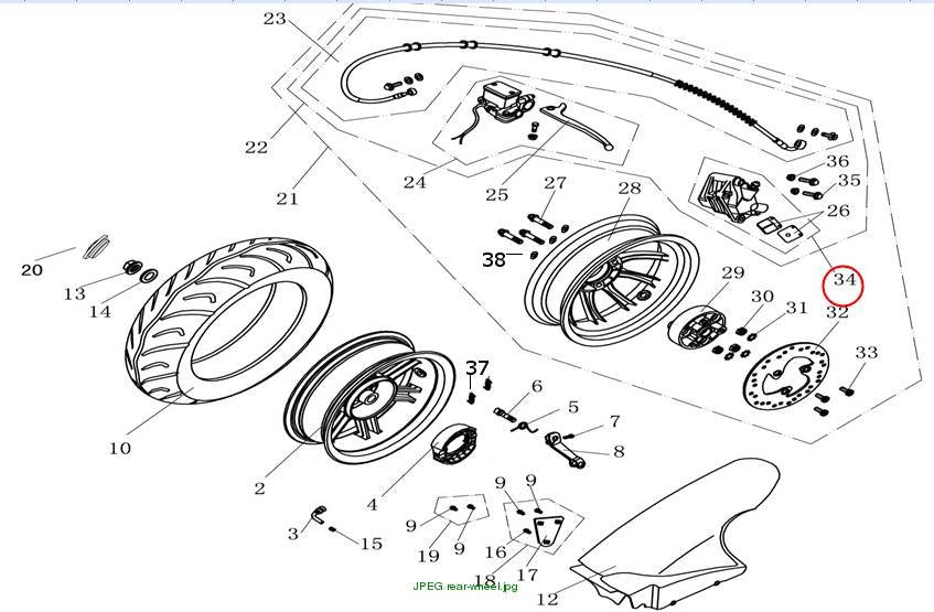 CALIPER ASSY. black