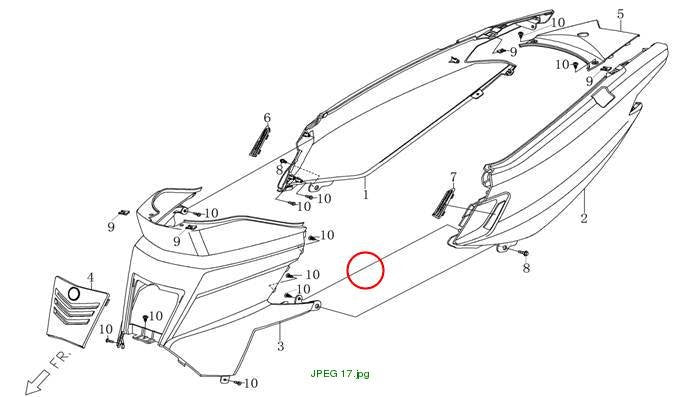 right body cover (Urbano black)