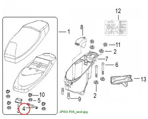 SHAFT, SEAT FITTING