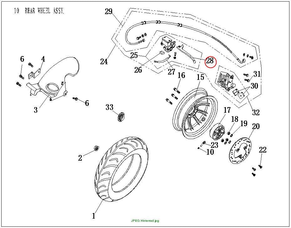 DISC BRAKE LEVER, LEFT (Speedforce R)