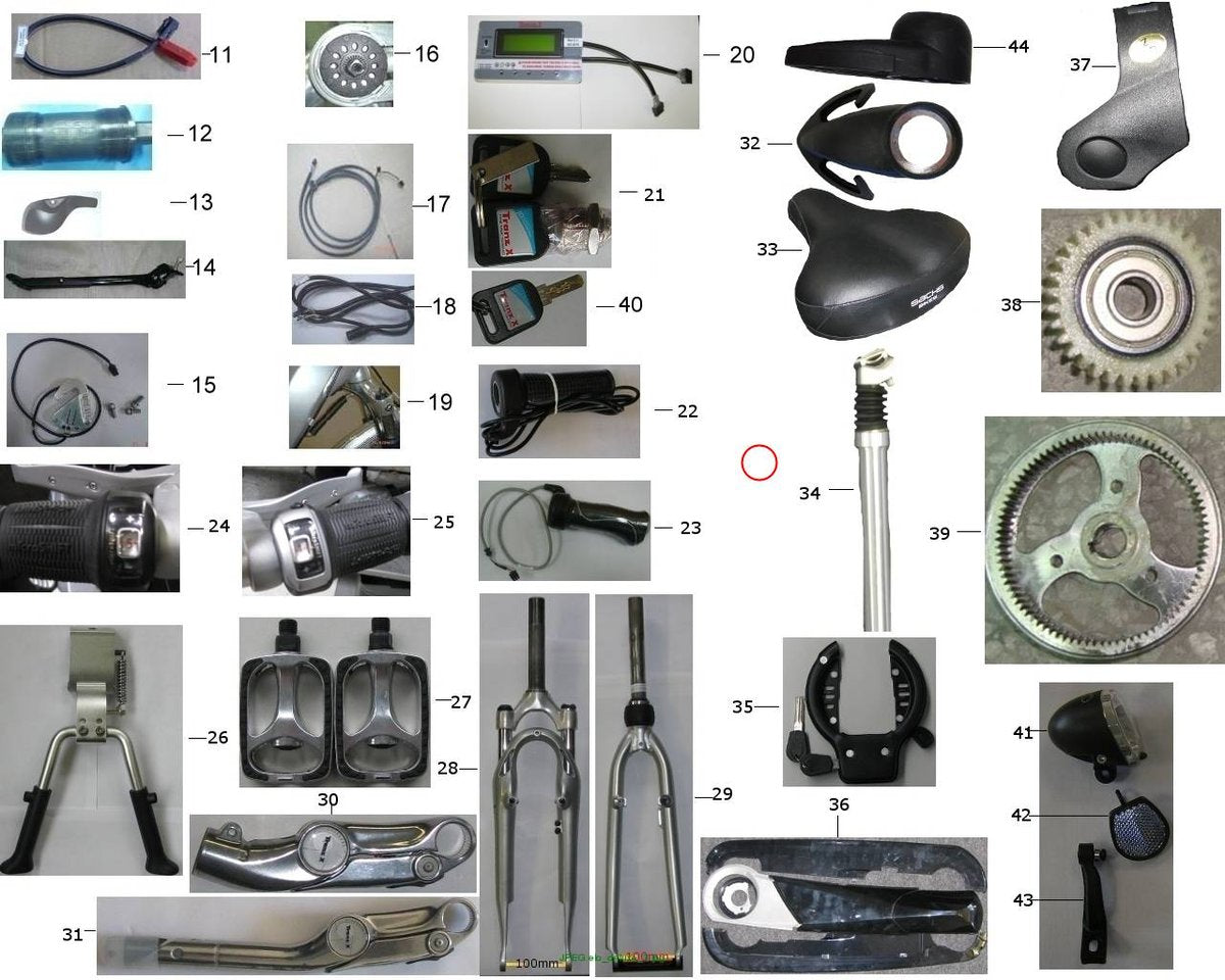 Display Cable, Elo-Bike, 14 Fach,schwarz
