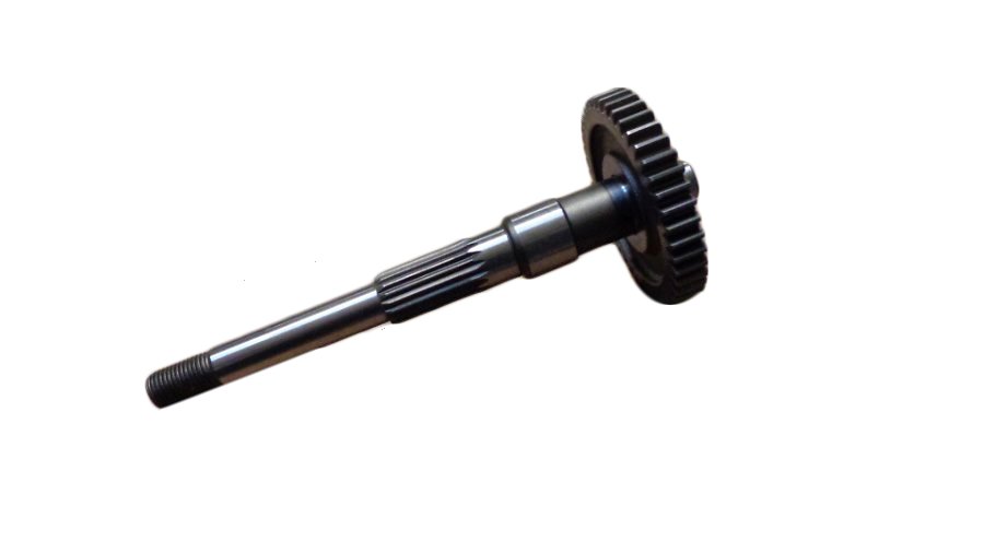 Output shaft for rear brake disc