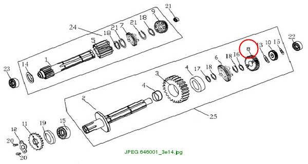 3rd gear,counter shaft