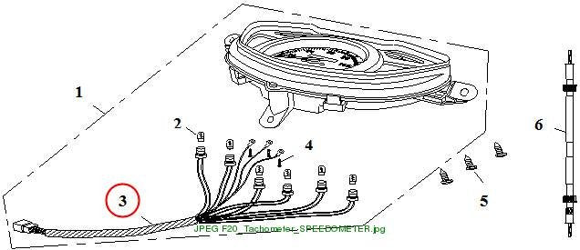 WIRE, SPEEDOMETER COMP.MODEL1