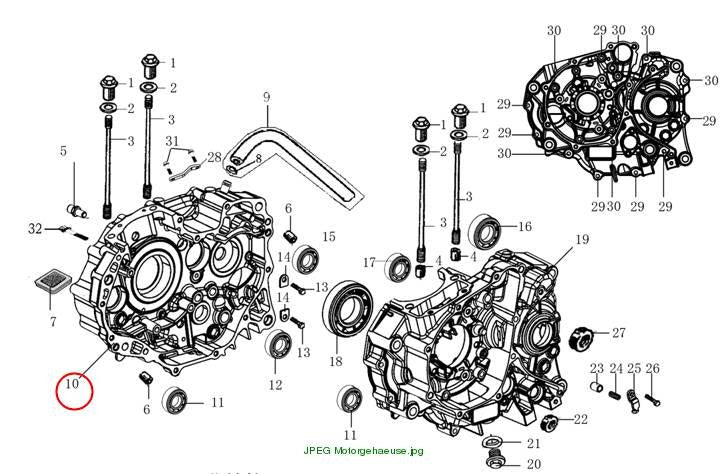 right crankcase