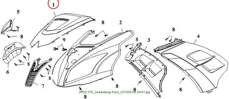 FRONT SHIELD silber
