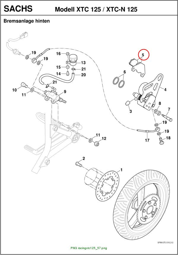 REAR BRAKE PAD SET XTC 4-Stroke / X-Ro