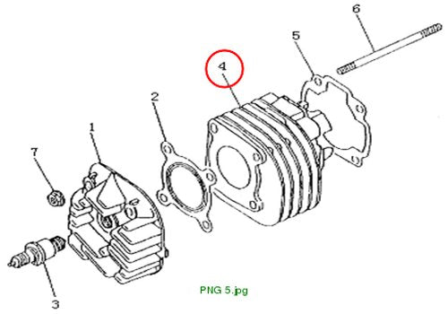CYLINDER QJ Motor for 12mm piston pin
