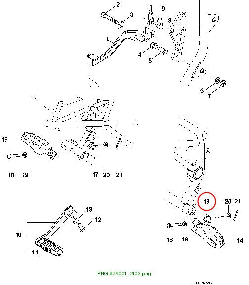 SPRING, L FOOT REST