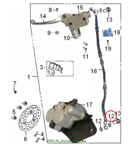 Brake line seal ring