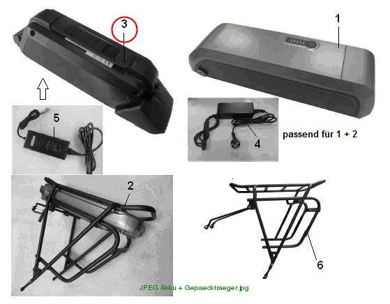 Battery 36V 11Ah for DU250 downtube without charger, Ver. 2