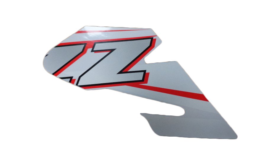Decal for tank, ZZ, left, red