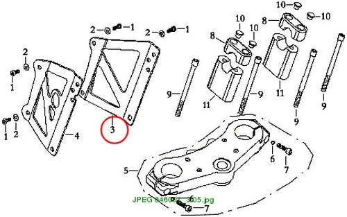 Right Bracket, Headlamp