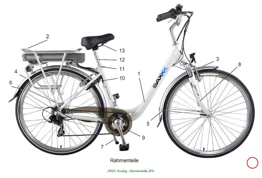 Schutzblech hinten silber Touring