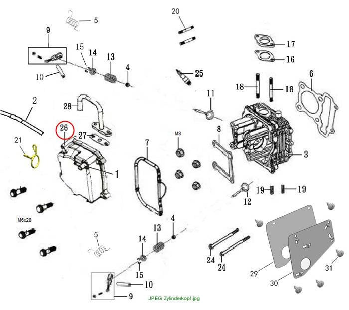 Cylinder head cover