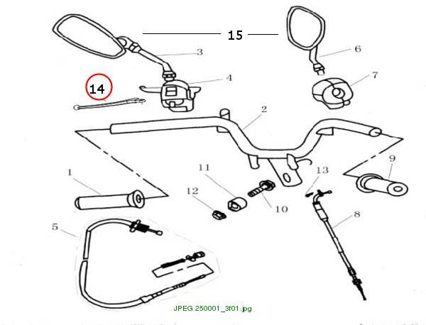 Left Handle, black