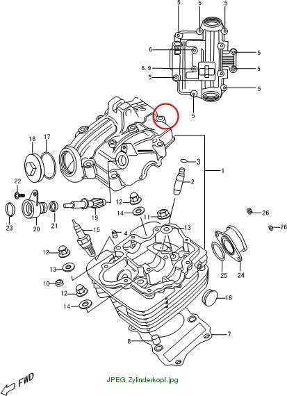 Schraube M5x60 für Zylinderkopf