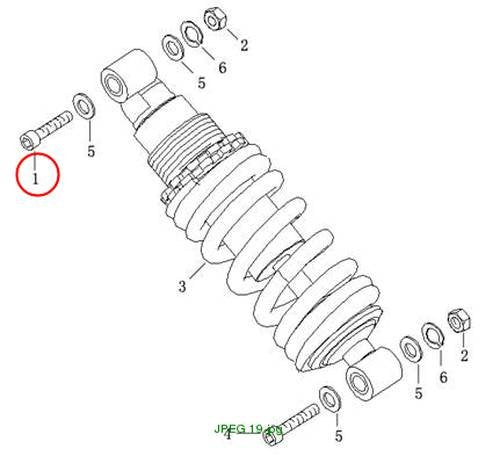 BOLT, HEX SOCKET HEAD M10×43×1.25