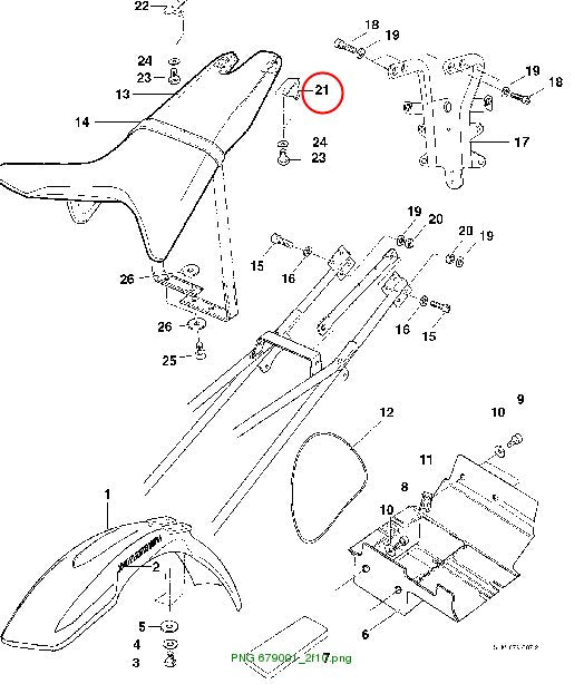 MOUNTING BRACKET left for bench seat