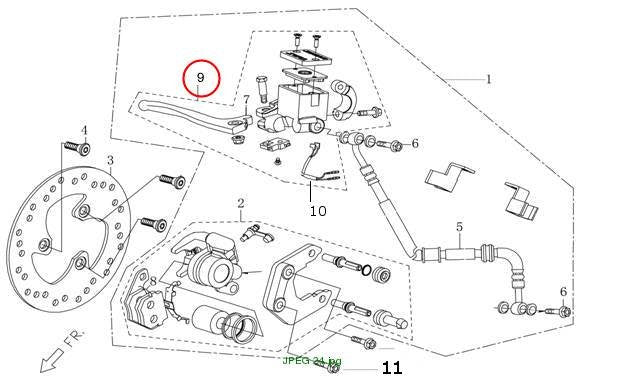 Main pump comp.,Disk brake
