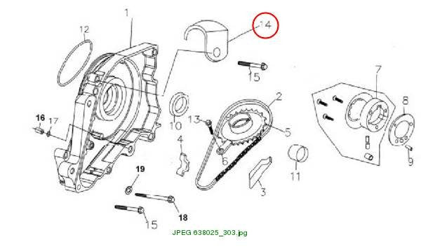 Cable clip, motor