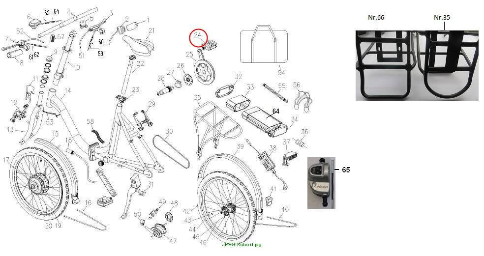 Folding pedal