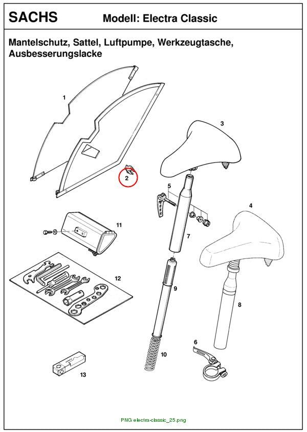 BEFESTIGUNGSKLAMMER Saxonette