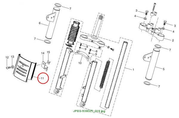 FRONT FAIRING Saxy 25/45