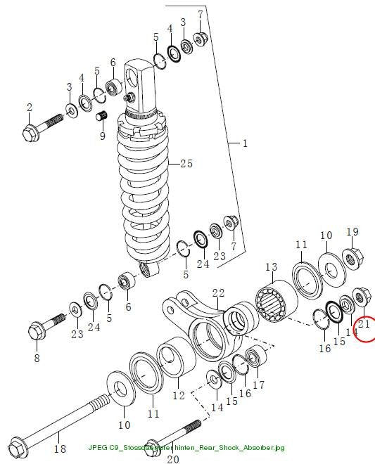 Nut M12x1.25