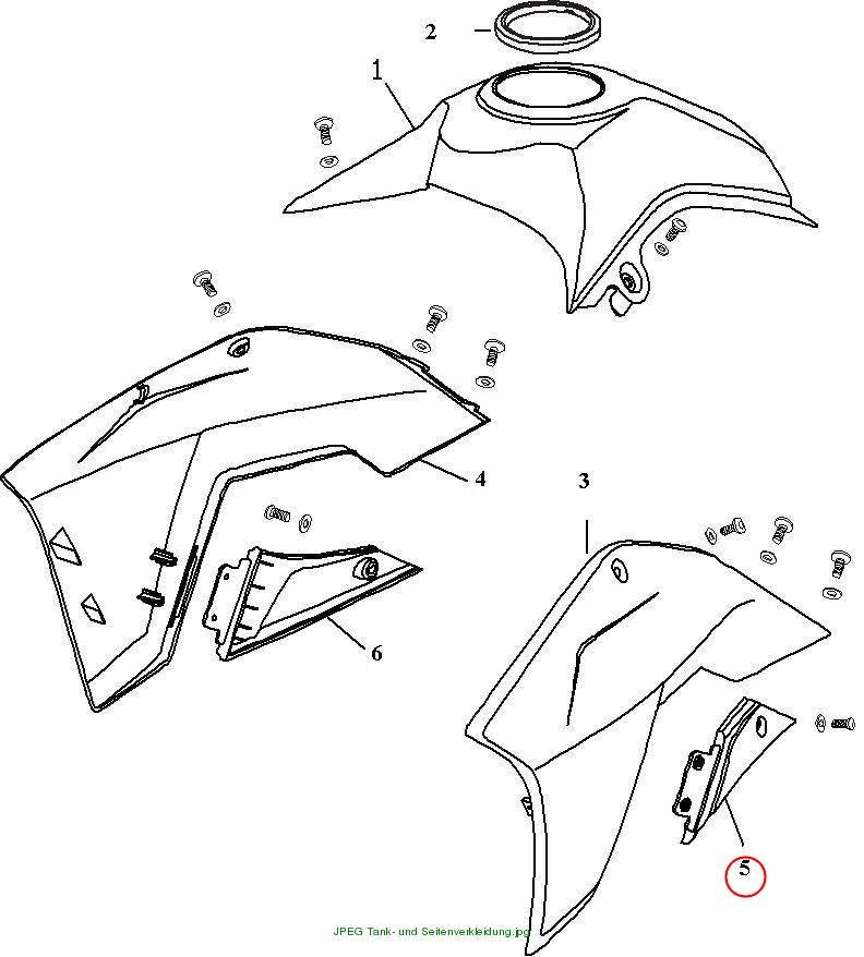 Lower left fairing