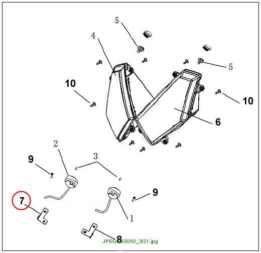 LEFT HOLDER,FLASHER LIGHT.
