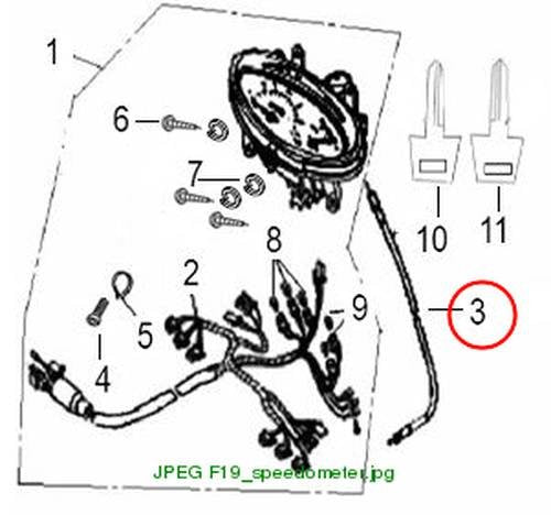 CABLE,ASSY. SPEEDOMETER