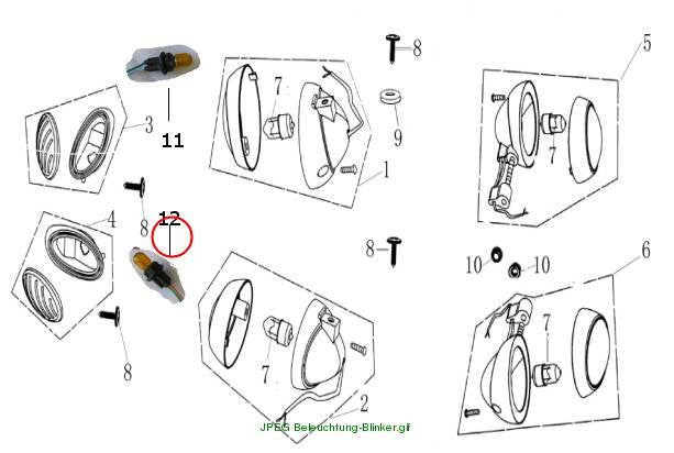 Bulb, Indicator, Fr. right