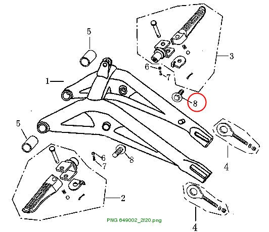 BOLT & WASHER M8×20