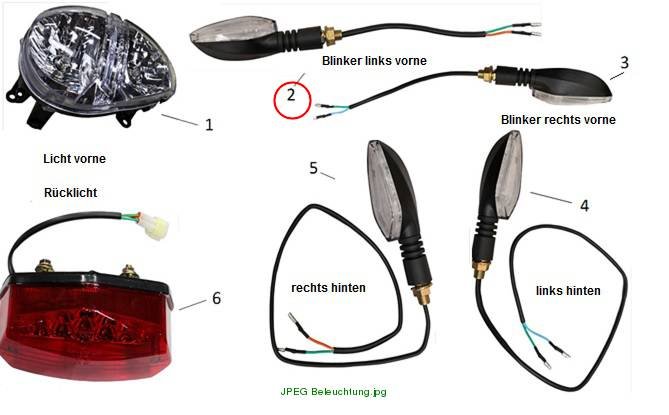 Front left turn signal E-Roadster