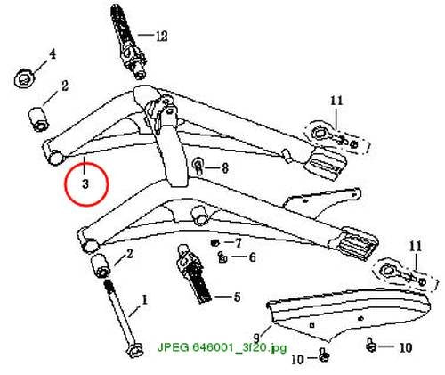 Swing Arm Assy (Silver)