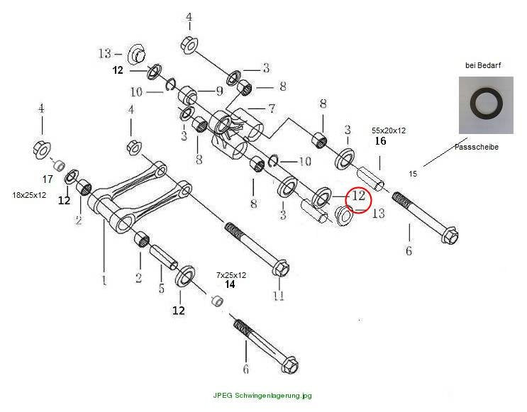Oil seal rubber washer