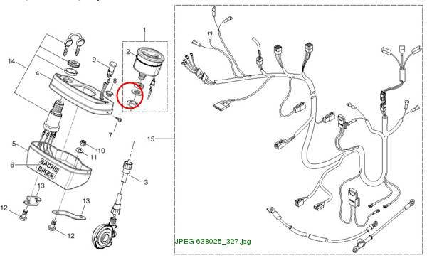 SUPPORT BUSH for speedometer Saxy 25/45