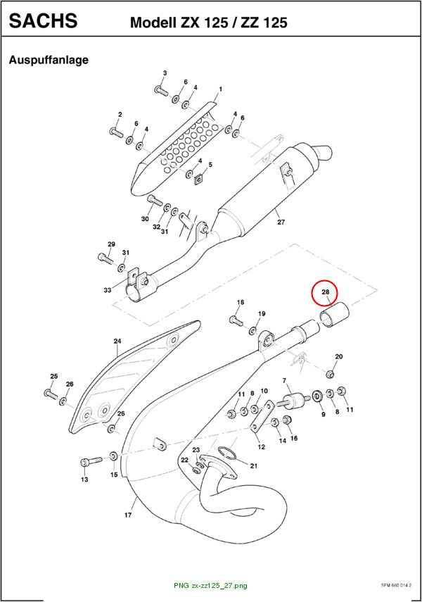 ZX125 GASKET