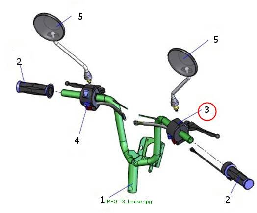 brake handle(right)