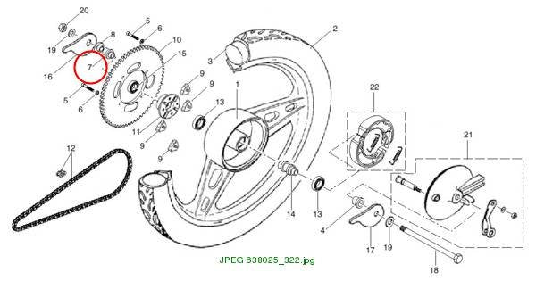 SPACER SPROCKET INNER SIDE Saxy 25/45