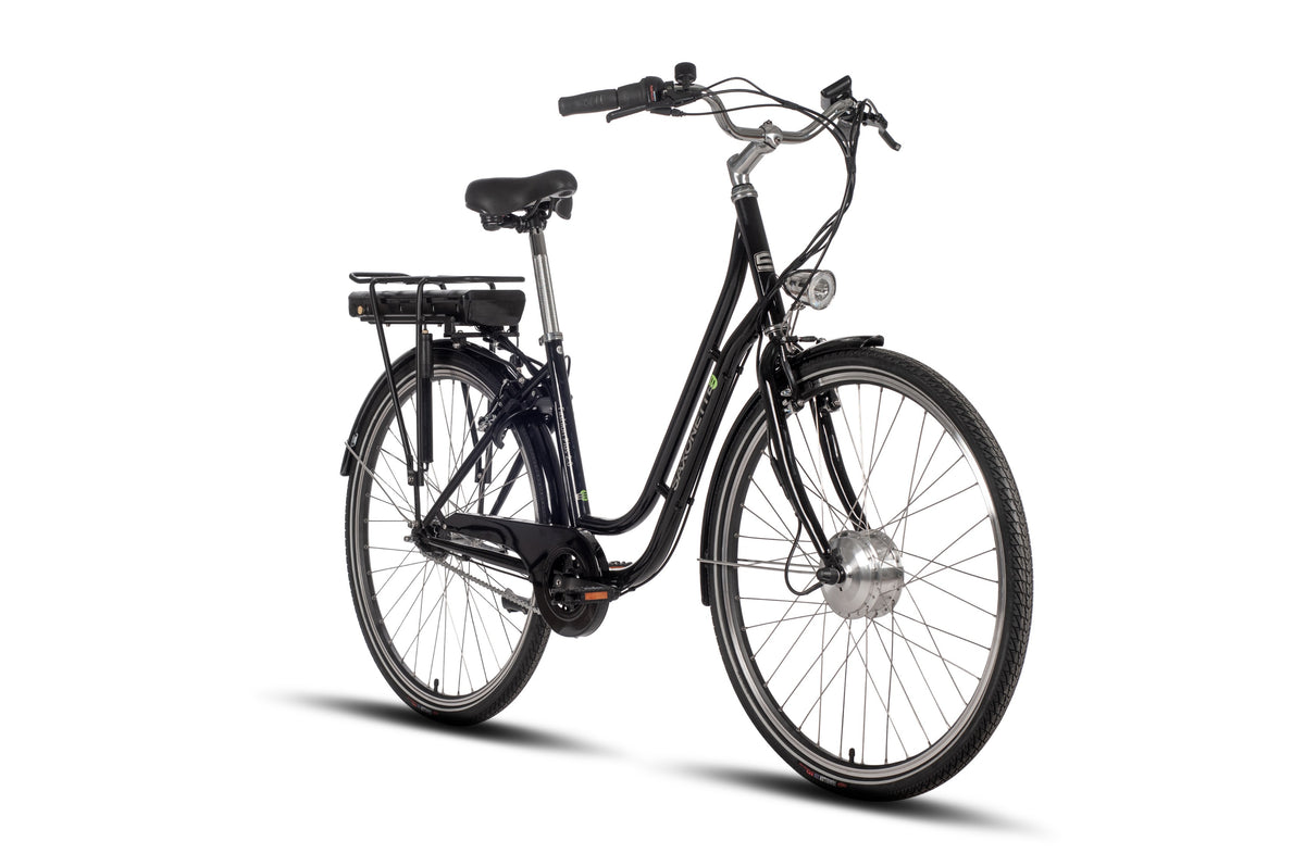 SAXONETTE Fashion Plus 2.0 U28x45 7G Hub Gear RT 11.6Ah VM glossy black (B-stock)