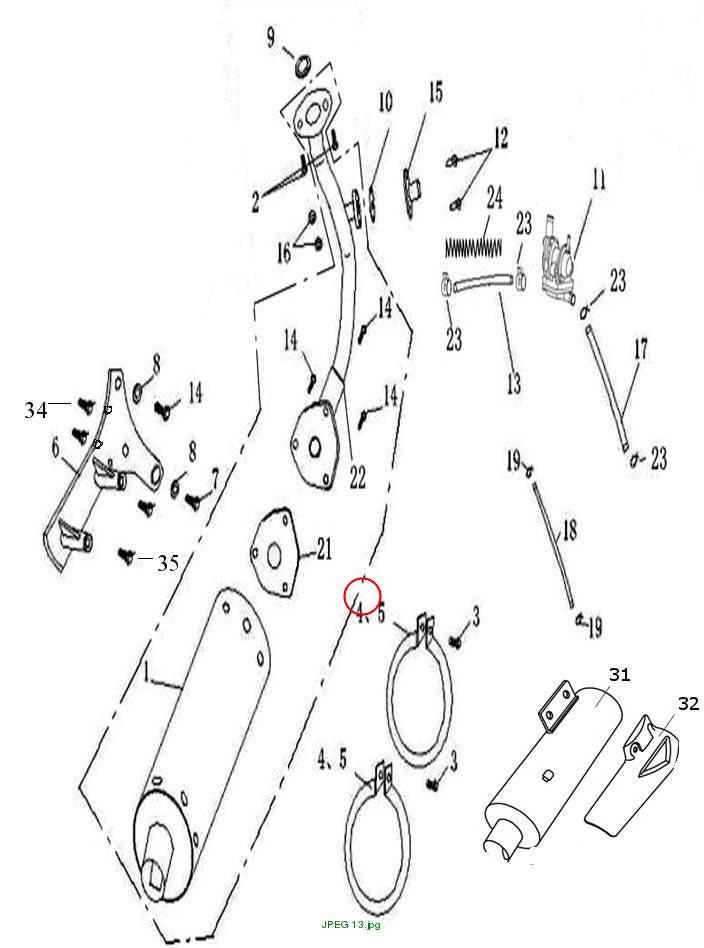 Exhaust manifold restriction 25km/h 15mm washer