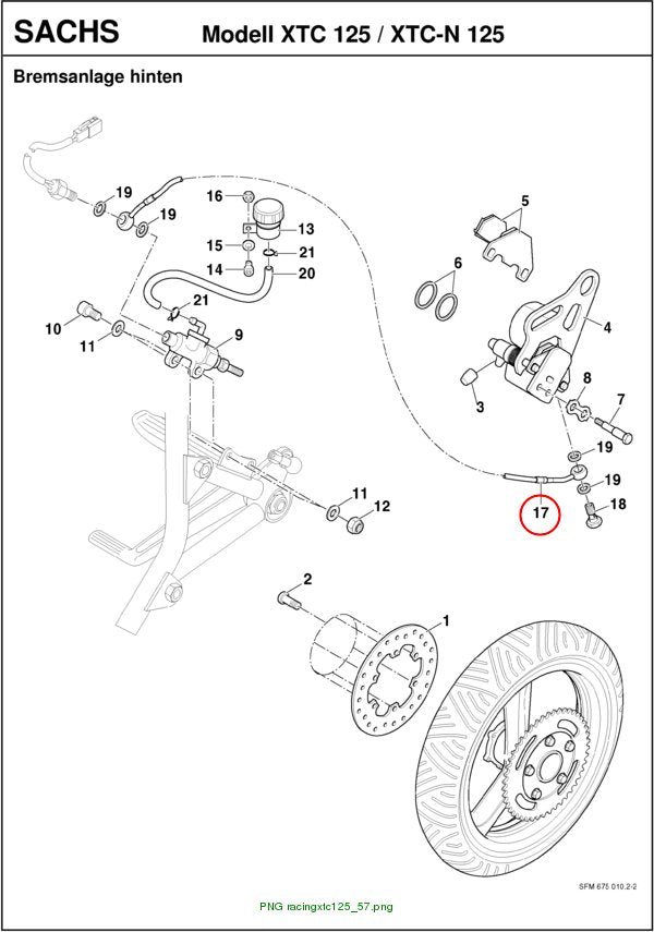 BRAKE HOSE rear