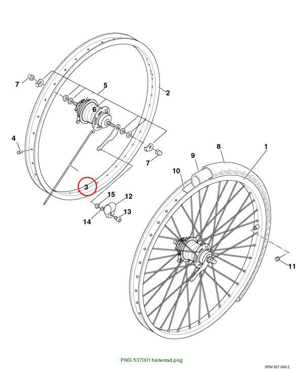 SPOKE l=278mm