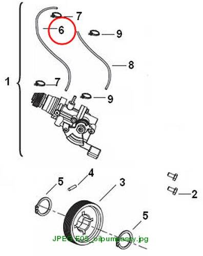 HOSE,OIL INLET 330mm