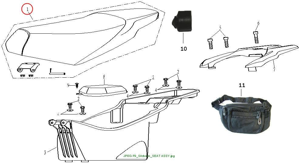 SEAT ASSY. SPEEDJET R