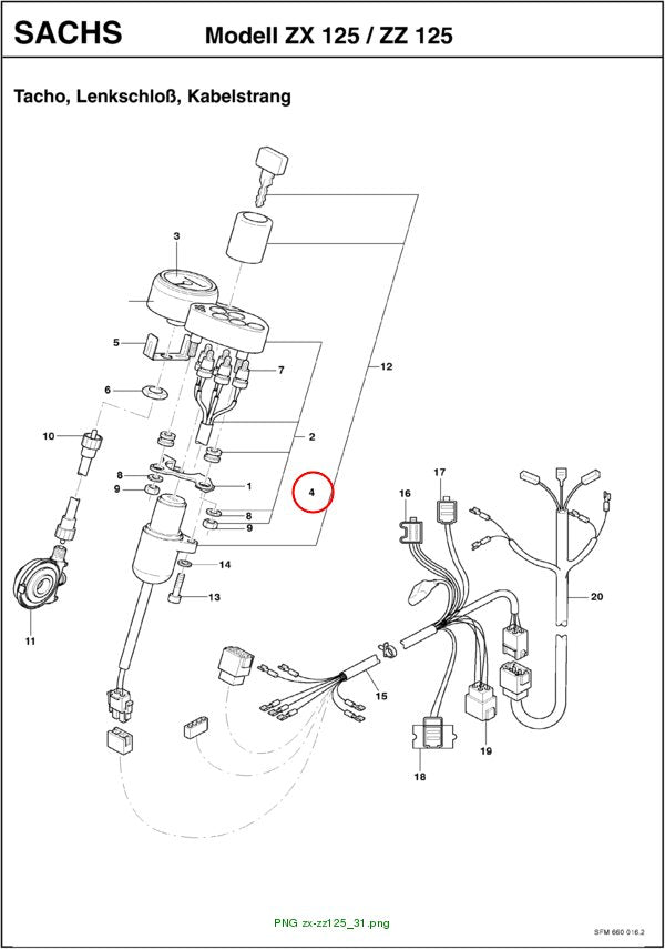 INSTRUMENTENVERKLEIDUNG ZX / ZZ 125