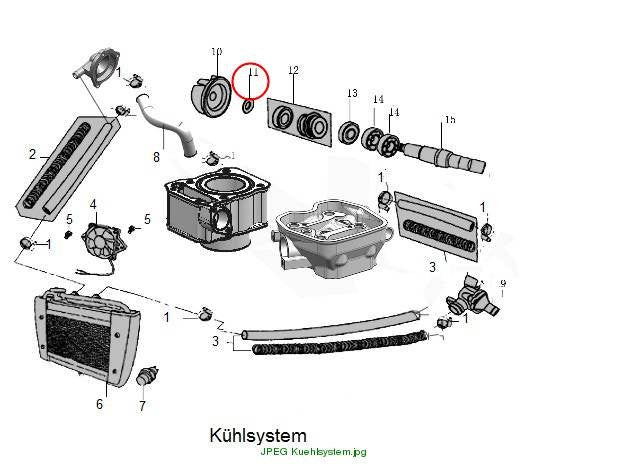 GASKET,VANE WHEEL WATER PUMP