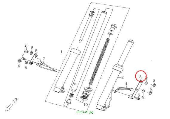 Left front fender mounting bracket